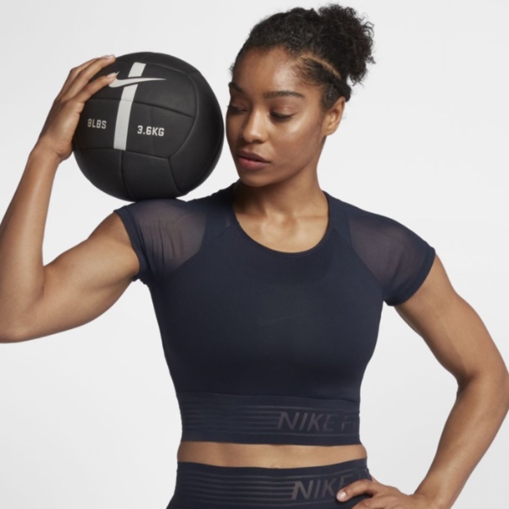 Nike Navy Top Deluxe Crop Top